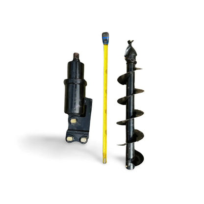 Mini Excavator Auger Set - Drive + 200mm & 300mm Drills + Cradle Hitch