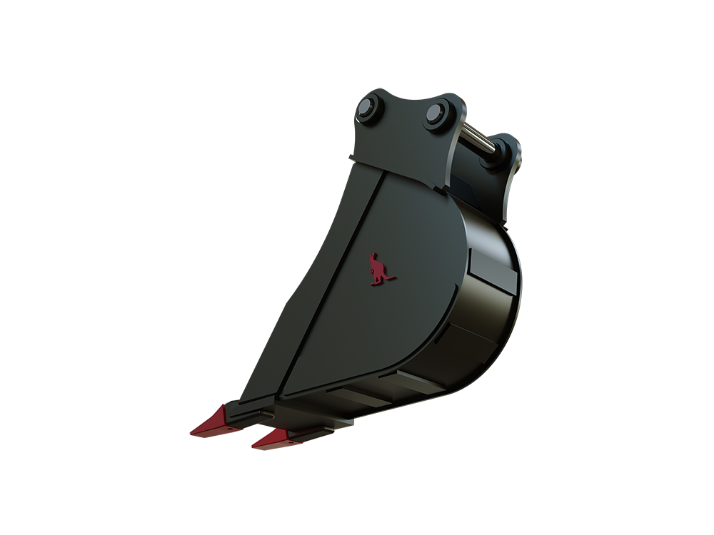 Roo Attachments 200mm trenching bucket for 2.0t-2.7t mini excavators, additional view