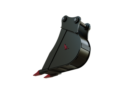 Roo Attachments 200mm trenching bucket for 2.0t-2.7t mini excavators, additional view