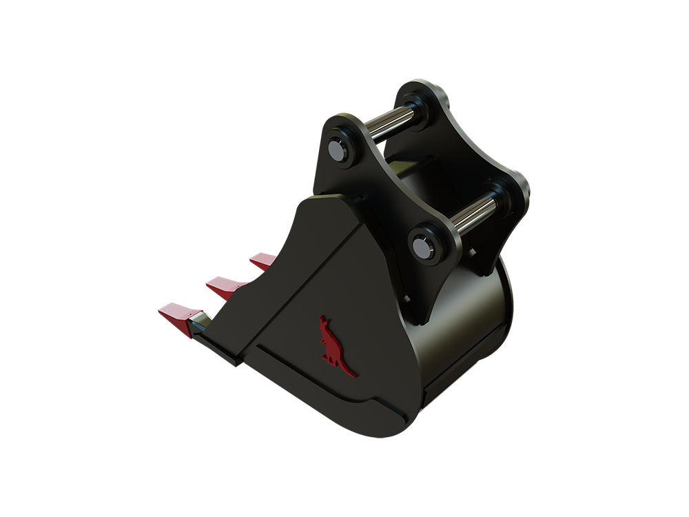 Roo Attachments 300mm general-purpose digging bucket for 2.0t-2.7t mini excavators, additional view