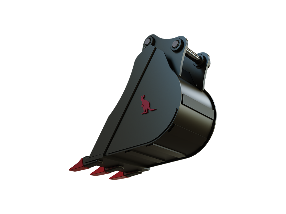 Roo Attachments 300mm general-purpose digging bucket for 2.0t-2.7t mini excavators, additional view
