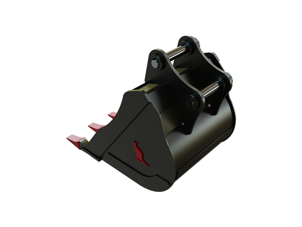 Roo Attachments 450mm general-purpose digging bucket for 2.0t-2.7t mini excavators, additional view