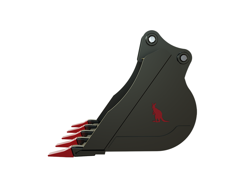 Roo Attachments 600mm general-purpose digging bucket for 2.0t-2.7t mini excavators, additional view