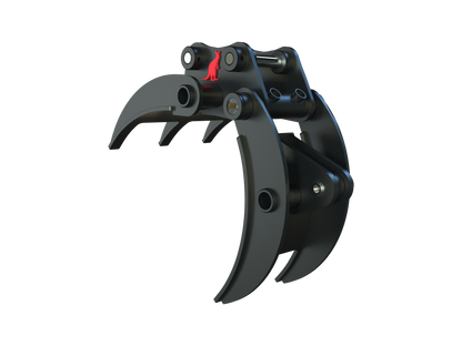 Roo Attachments 400mm solid finger grab for 2.0t-2.7t mini excavators, additional view