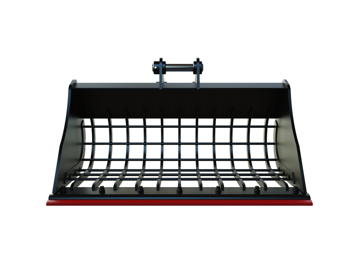 Roo Attachments 1000mm skeleton sieve bucket for 2.0t-2.7t mini excavators, additional view