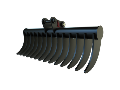 Roo Attachments 1000mm stick rake for 2.0t-2.7t mini excavators