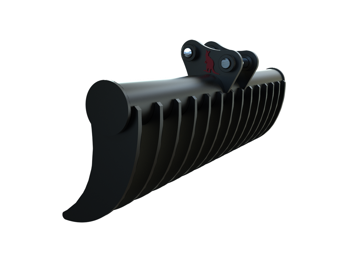 Roo Attachments 1000mm stick rake for 2.0t-2.7t mini excavators, additional view