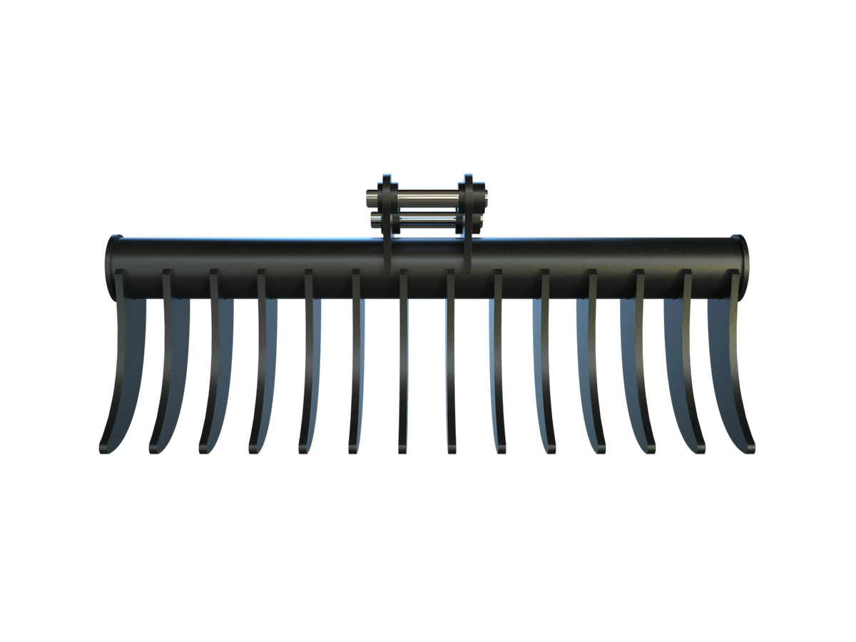 Roo Attachments 1000mm stick rake for 2.0t-2.7t mini excavators, additional view