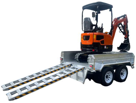 3.2m Heavy-Duty Aluminum Loading Ramps (5.0T Capacity)