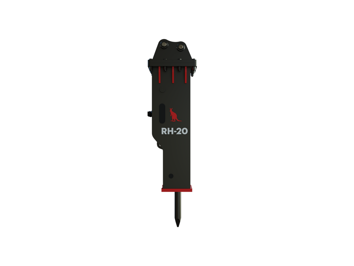 Roo Attachments RH-20 hydraulic rock breaker for 1.2t-2.7t mini excavators