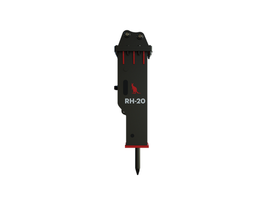 Roo Attachments RH-20 hydraulic rock breaker for 1.2t-2.7t mini excavators
