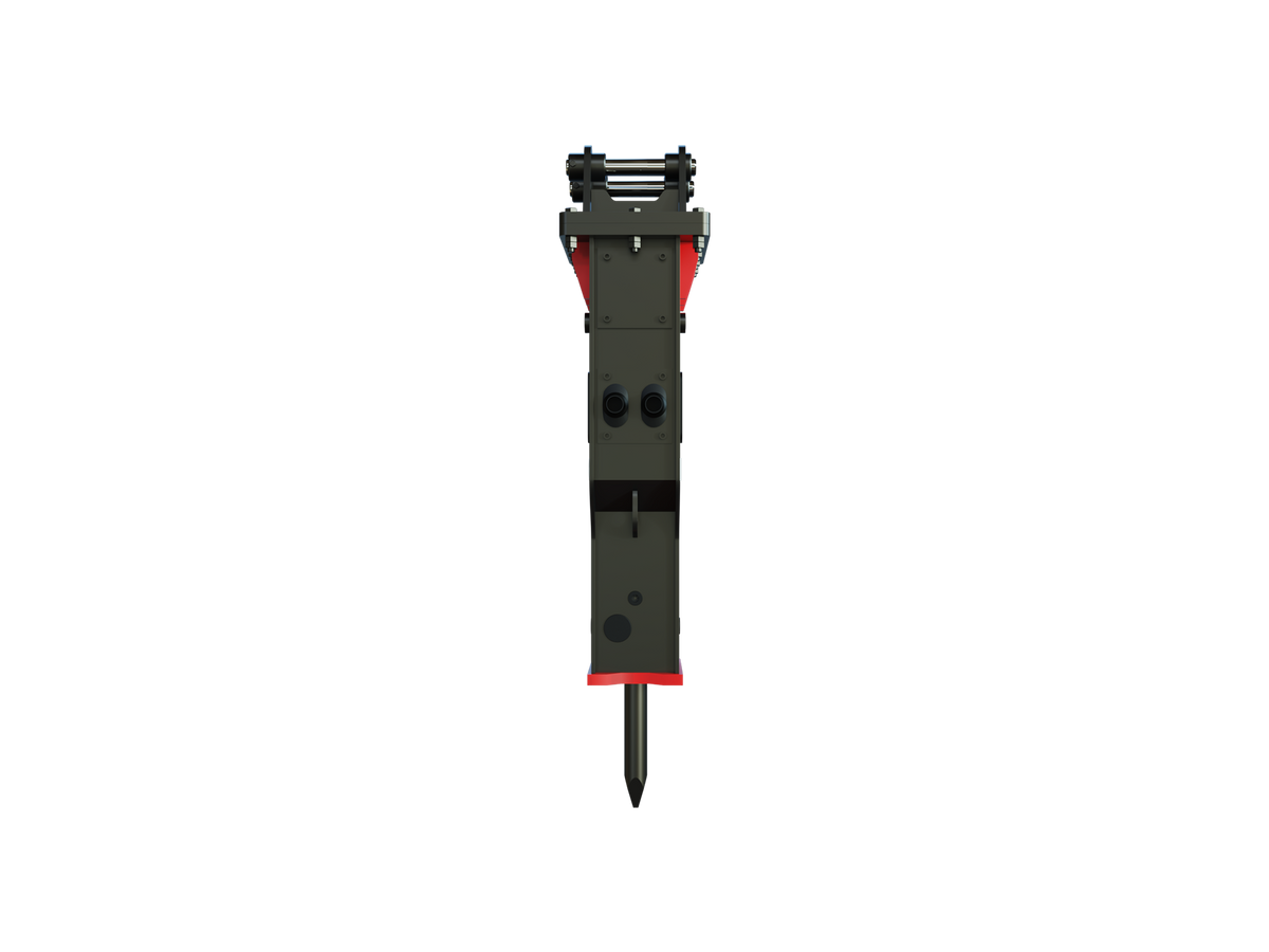 Roo Attachments RH-20 hydraulic rock breaker for 1.2t-2.7t mini excavators, additional view