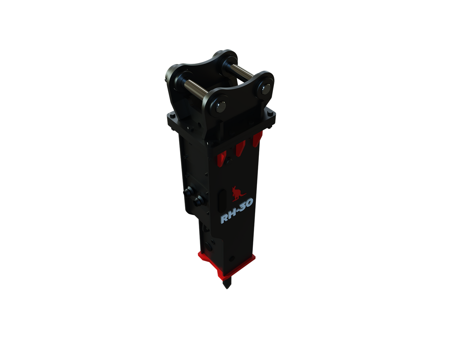 Roo Attachments RH-30 hydraulic rock breaker for 2.5t-4.0t excavators, additional view