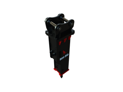 Roo Attachments RH-30 hydraulic rock breaker for 2.5t-4.0t excavators, additional view
