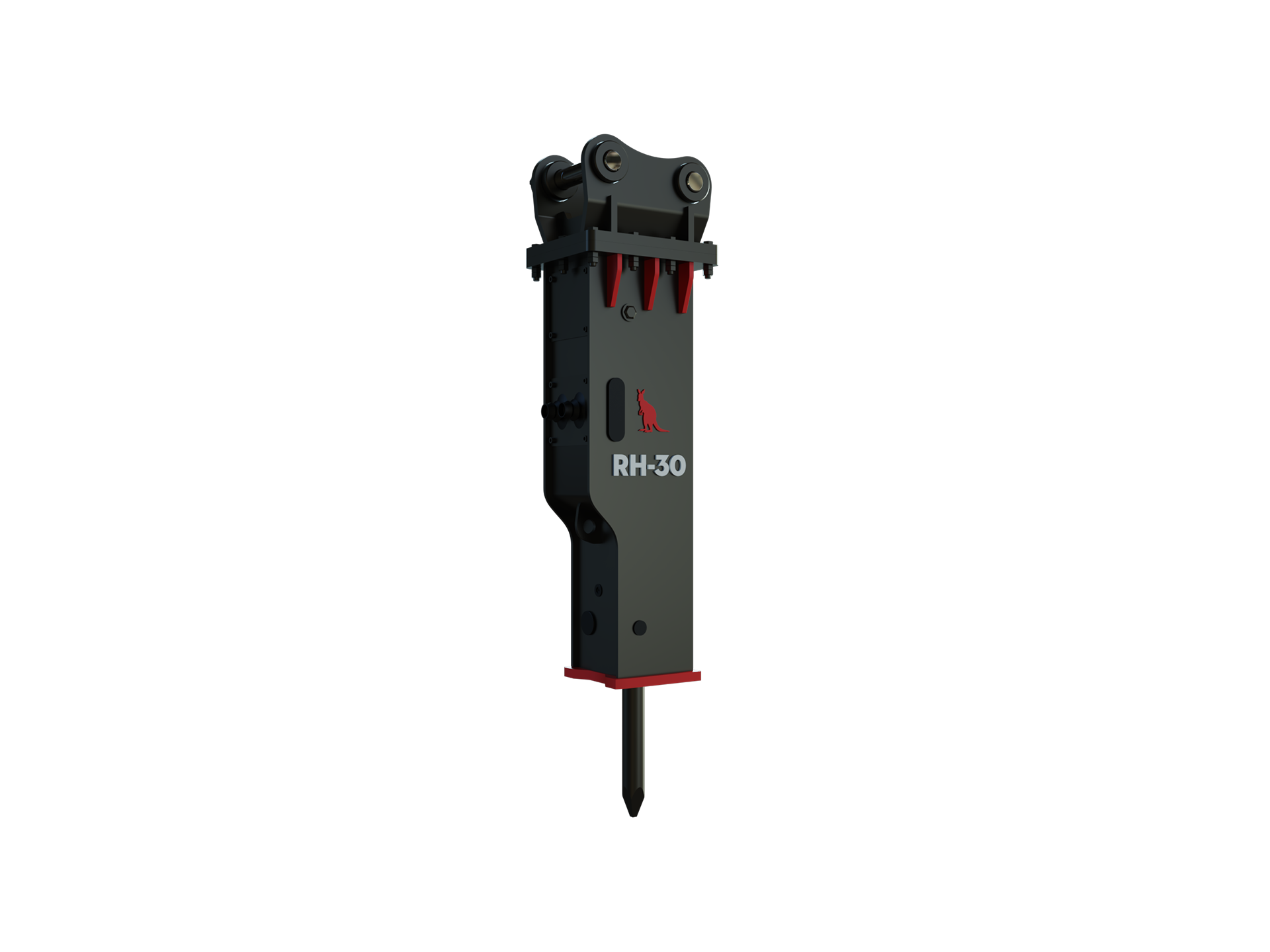 Roo Attachments RH-30 hydraulic rock breaker for 2.5t-4.0t excavators, additional view