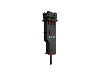 Roo Attachments RH-30 hydraulic rock breaker for 2.5t-4.0t excavators, additional view
