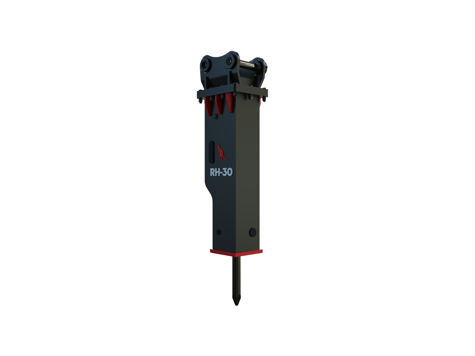 Roo Attachments RH-30 hydraulic rock breaker for 2.5t-4.0t excavators, additional view