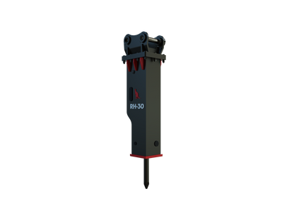 Roo Attachments RH-30 hydraulic rock breaker for 2.5t-4.0t excavators, additional view