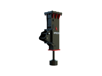 Roo Attachments RPR-20 hydraulic post rammer for 1.5t-2.5t mini excavators, additional view