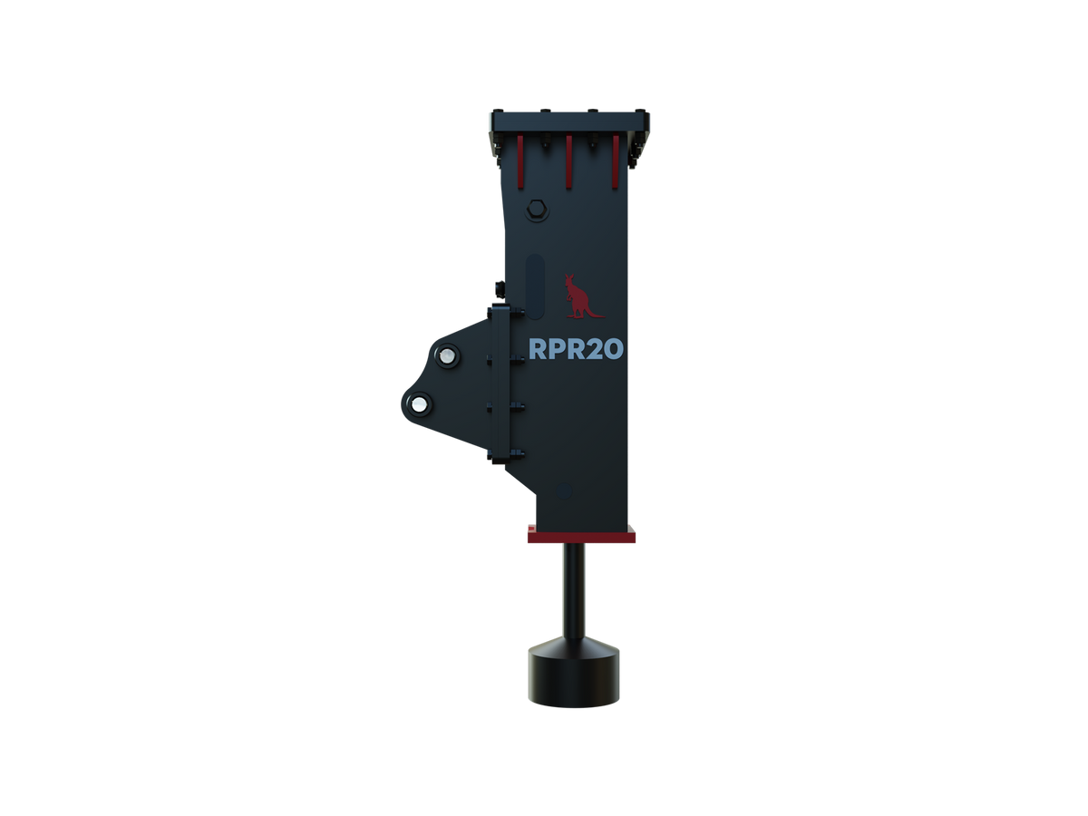 Roo Attachments RPR-20 hydraulic post rammer for 1.5t-2.5t mini excavators