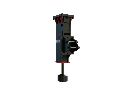 Roo Attachments RPR-20 hydraulic post rammer for 1.5t-2.5t mini excavators, additional view
