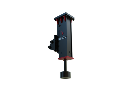 Roo Attachments RPR-20 hydraulic post rammer for 1.5t-2.5t mini excavators, additional view