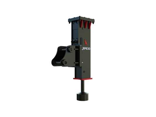Roo Attachments RPR-30 hydraulic post rammer for 2.5t-4.5t excavators, additional view